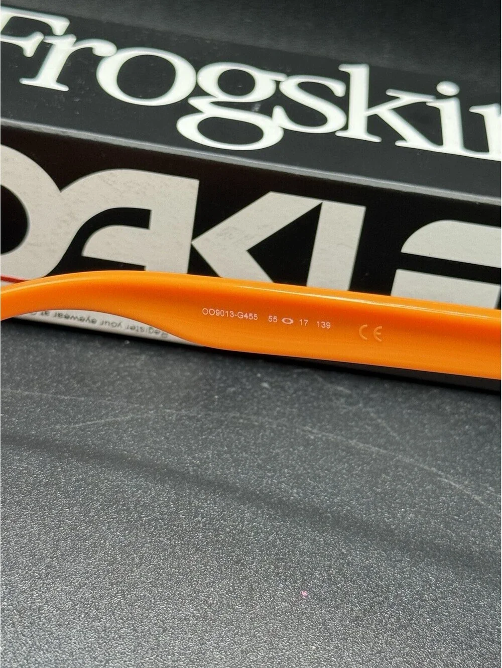 Oakley Frogskin Orange Navy/Prizm Ruby Lenses OO9013-G455